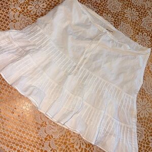 Vintage Abercrombie & Fitch White A-Line Skirt